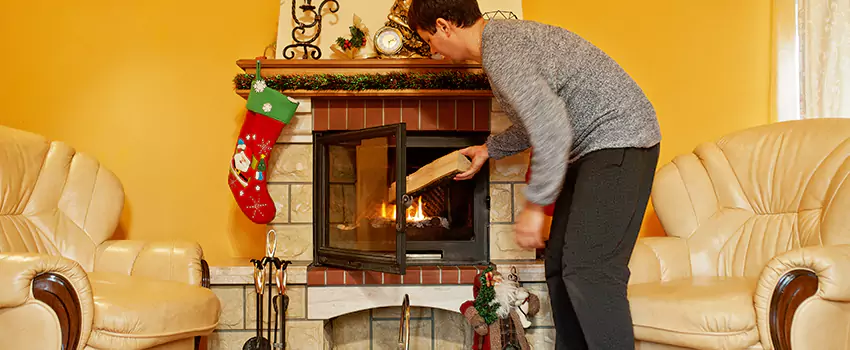 Rusted Metal Fireplace Restoration in Rome, Georgia